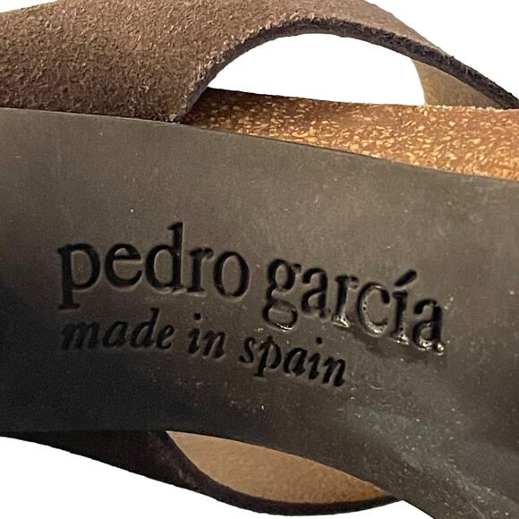 Pedro Garcia Patty 1 Suede and Cork T Strap Sandals Size 6 EU 36.5 - Picture 6 of 7